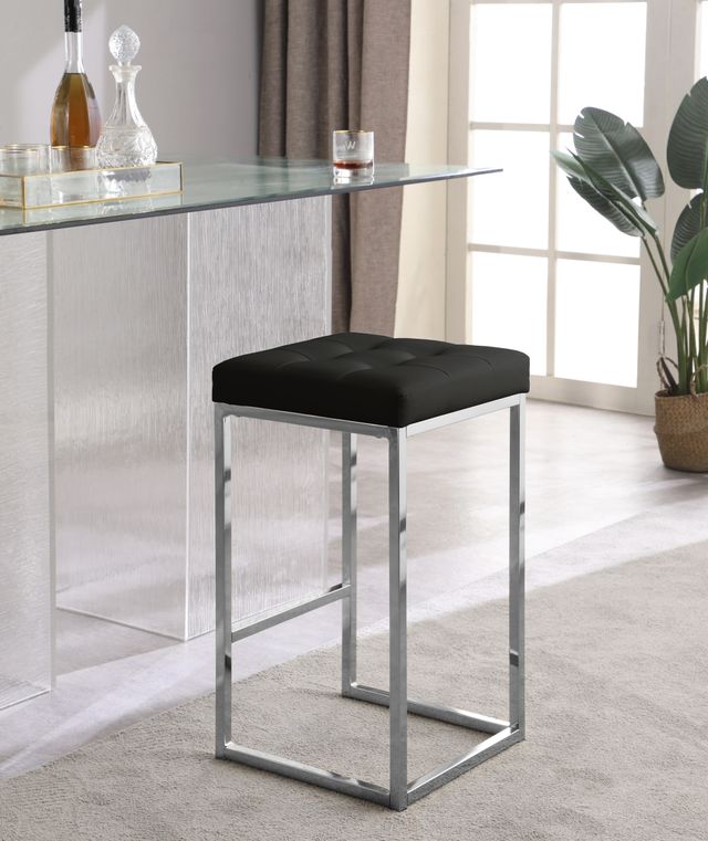 Meridian Furniture Nicola Black Faux Leather Counter Stool-3