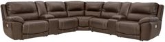 Signature Design by Ashley® Dunleith 7-Piece Chocolate Power Reclining Sectional