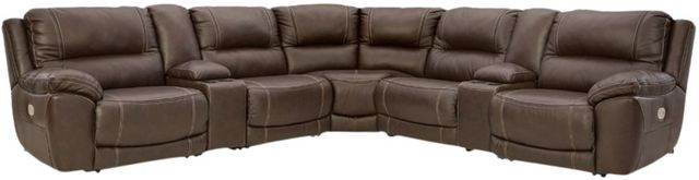 Signature Design by Ashley® Dunleith 7-Piece Chocolate Power Reclining Sectional