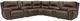 Signature Design by Ashley® Dunleith 7-Piece Chocolate Power Reclining Curved Sectional-0