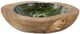 A & B Home Brown/Green Teak Nat Bowl-0