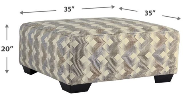 Signature Design by Ashley® Eltmann Slate Oversized Ottoman-4