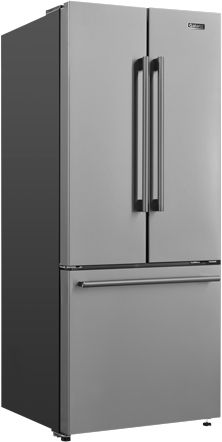 Galanz 28 in. 16.0 Cu. Ft. Stainless Steel French Door Refrigerator-2