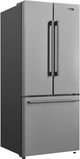 Galanz 28 in. 16.0 Cu. Ft. Stainless Steel French Door Refrigerator-2
