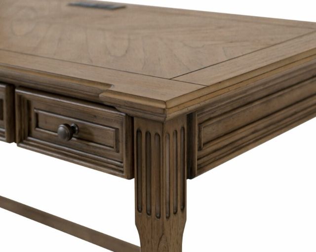 Martin Furniture Bristol Light Brown Writing Desk-3