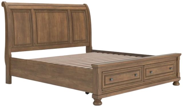 Signature Design by Ashley® Feddinger Medium Brown King Storage Sleigh Bed-1