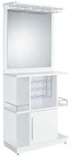 Elements International Wendolyn Light Glossy White Wine Cabinet-0