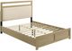 Coaster® Hendricks Light Oak California King Panel Platform Bed-0