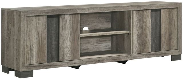 Crown Mark Rangley Weathered Brown TV Stand-0