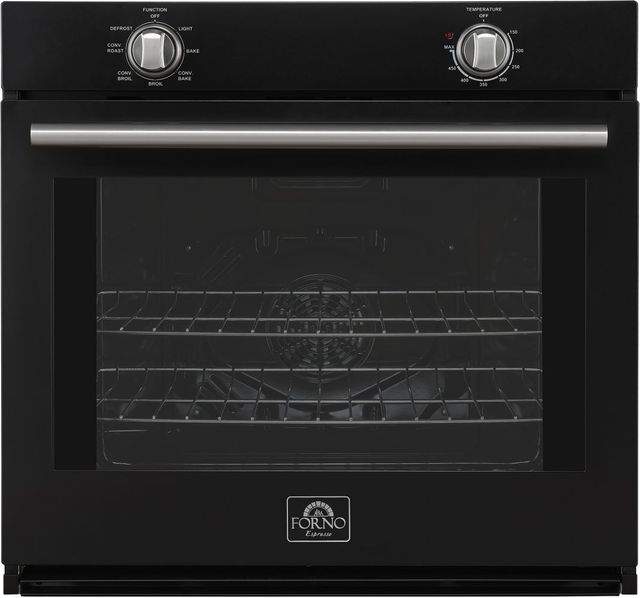 FORNO® Vomero Series Espresso 30" Black Single Electric Wall Oven-0
