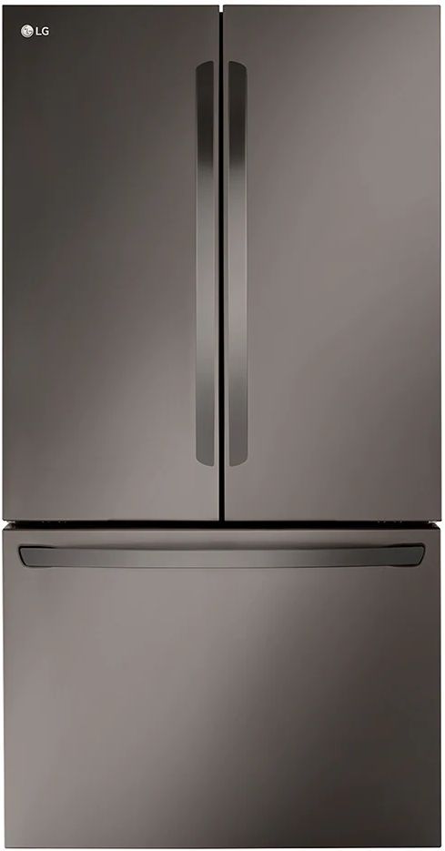 LG 36" 26.5 Cu. Ft. PrintProof™ Black Stainless Steel Smart Counter Depth French Door Refrigerator -0
