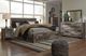 Benchcraft® Derekson 5-Piece Multi Gray King Panel Storage Bed Set-5