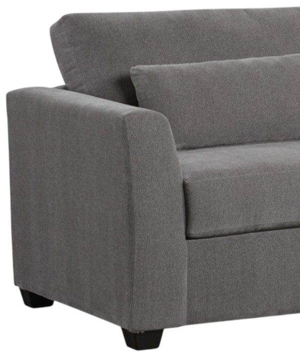 American Wholesale Furniture Cassian Steel Gray Chair and a Half-1