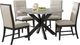 Elements International Axel 5-Piece Espresso/Light Gray Dining Set-0