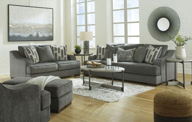 Benchcraft® Lessinger Pewter Oversized Chair-3