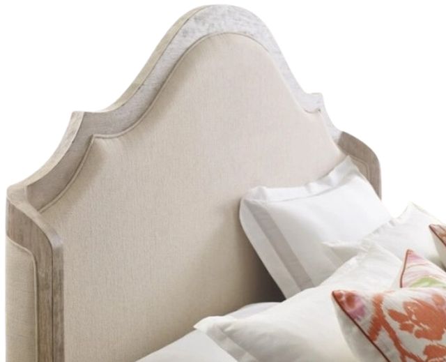 American Drew® Vista Haven Shelter Oyster King Upholstered Panel Bed-2