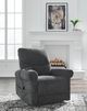 Signature Design by Ashley® Aureta Charcoal Power Lift Recliner-0