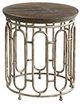 Crestview Collection Allyson Textured Metal and Wood Set of Tables-2