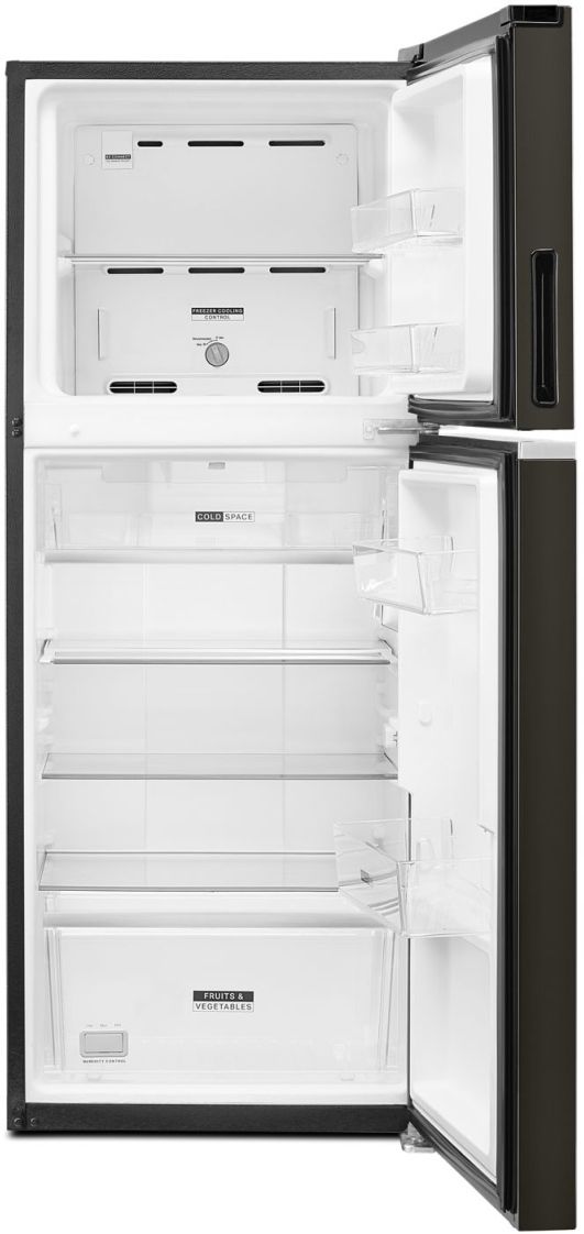 Whirlpool® 24" 11.6 Cu. Ft. Black Stainless Steel Counter Depth Top Freezer Refrigerator-3