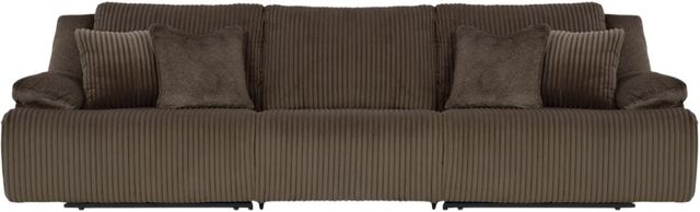 Signature Design by Ashley® Top Tier 3-Piece Chocolate Manual Reclining Small Spaced Sectional-0