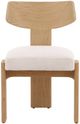Dovetail Furniture Ian 2-Piece Cream/Natural Dining Chair Set-1