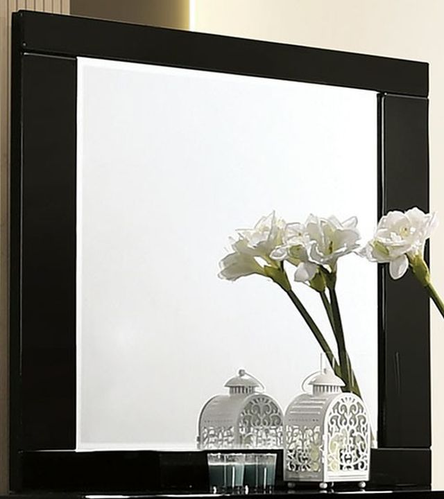 Furniture of America® Erlach 4-Piece Black/Chrome Queen Bedroom Set-3