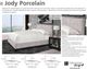 Parker House® Jody Porcelain King Upholstered Panel Bed-3