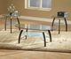 Bernards Apollo Glass Top Cocktail Table with Black Base-1