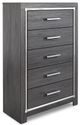 Signature Design by Ashley® Lodanna 5-Piece Gray California King or King Panel Headboard Bedroom Set-4