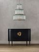 Currey & Company Bevilacqua Silver Leaf Medium Chandelier-2