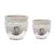 A & B Home 2-Piece Silver Pot Set-0