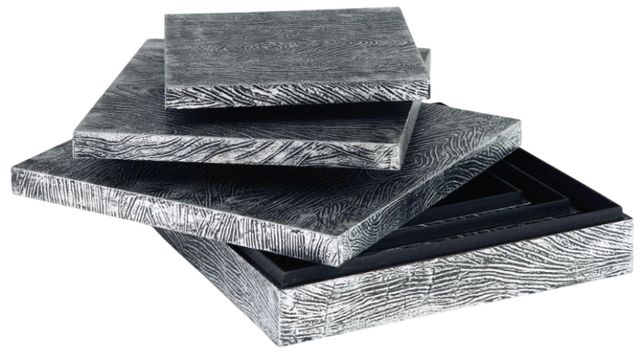 Signature Design by Ashley® Keldy 3-Piece Antique Pewter Box Set-3