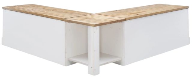 Linon Norah Natural/White Breakfast Nook-3