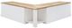 Linon Norah Natural/White Breakfast Nook-3