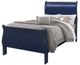 Global Furniture USA Charlie Blue Twin Panel Bed with LED-2