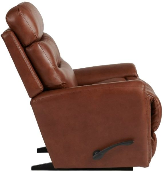 La-Z-Boy® Soren Cognac Leather Manual Rocking Recliner-3