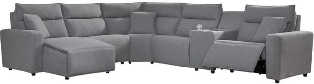 Signature Design by Ashley® Modmax II 6-Piece Pepper/Salt Power Reclining Sectional with Adjustable Headrest-0