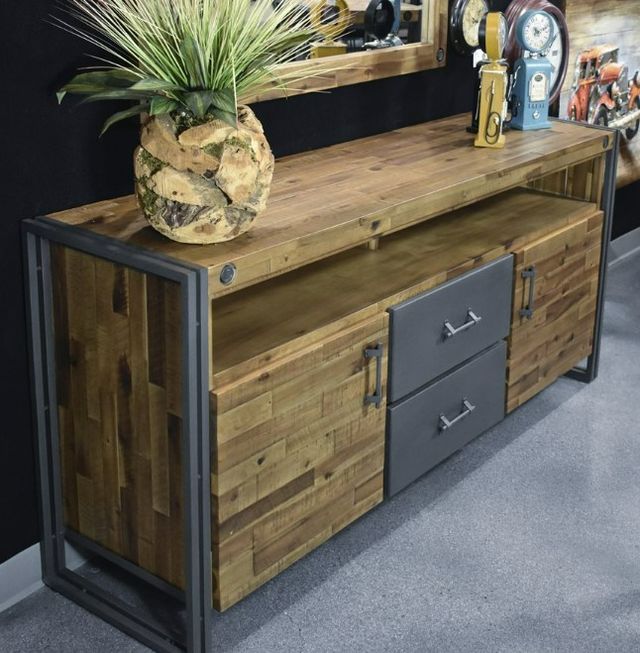 YHD Austen Brown Medium Media Console-1
