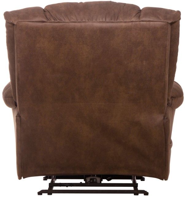 Catnapper® Dawkins Chocolate Oversized Power Lay Flat Recliner with Extra Extension Footrest-2