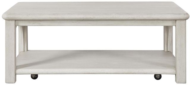 Bernards Opal White Cocktail Table-2