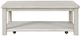 Bernards Opal White Cocktail Table-2