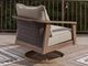 Signature Design by Ashley® Francis Beach Gray/Natural Aluminum/Fabric/Wicker Outdoor Swivel Lounge-4