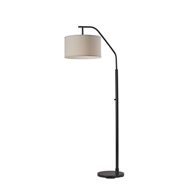 Adesso® Max Black Floor Lamp-0