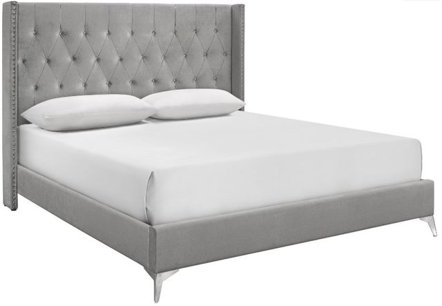 New Classic® Home Furnishings Huxley Gray California King Panel Bed -0