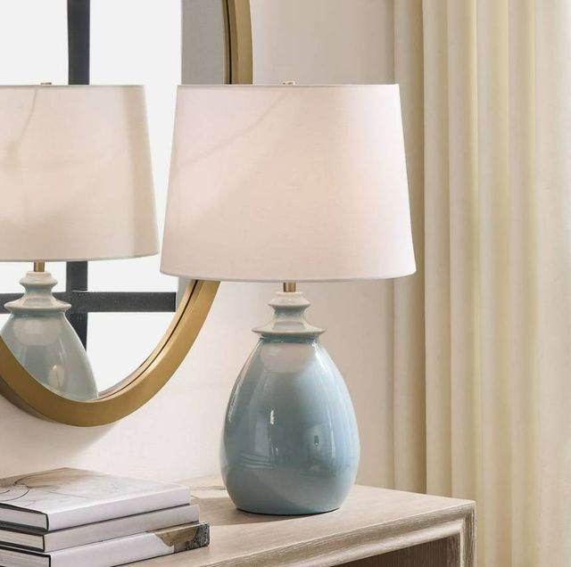 Uttermost® Lorene Light Blue Table Lamp-1