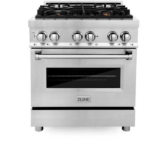 ZLINE 30" Stainless Steel Pro Style Dual Fuel Range-0