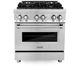 ZLINE 30" Stainless Steel Pro Style Dual Fuel Range-0