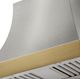 AGA Cascade 36" Stone Blue Wall Mounted Range Hood  with Antique Brass Trim-1