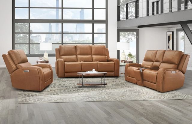 Parker House® Belmont Lyric Caramel Power Zero Gravity Reclining Loveseat-1