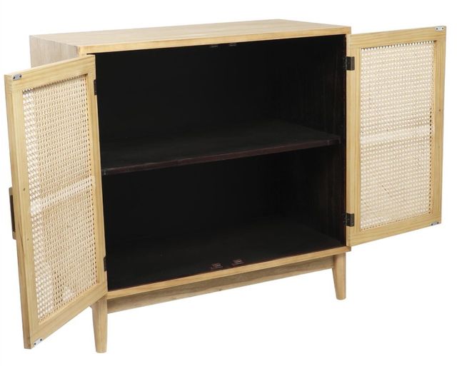 Deco Marche Light Brown 2-Door Wooden Cabinet-2